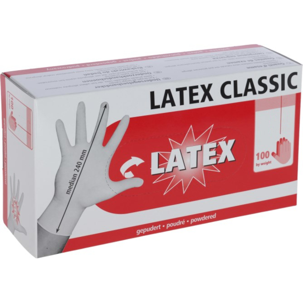 Einmalhandschuhe Latex Classic gepudert, 100 St, Gr, XL